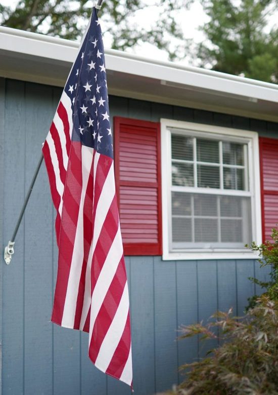 American Flag on House